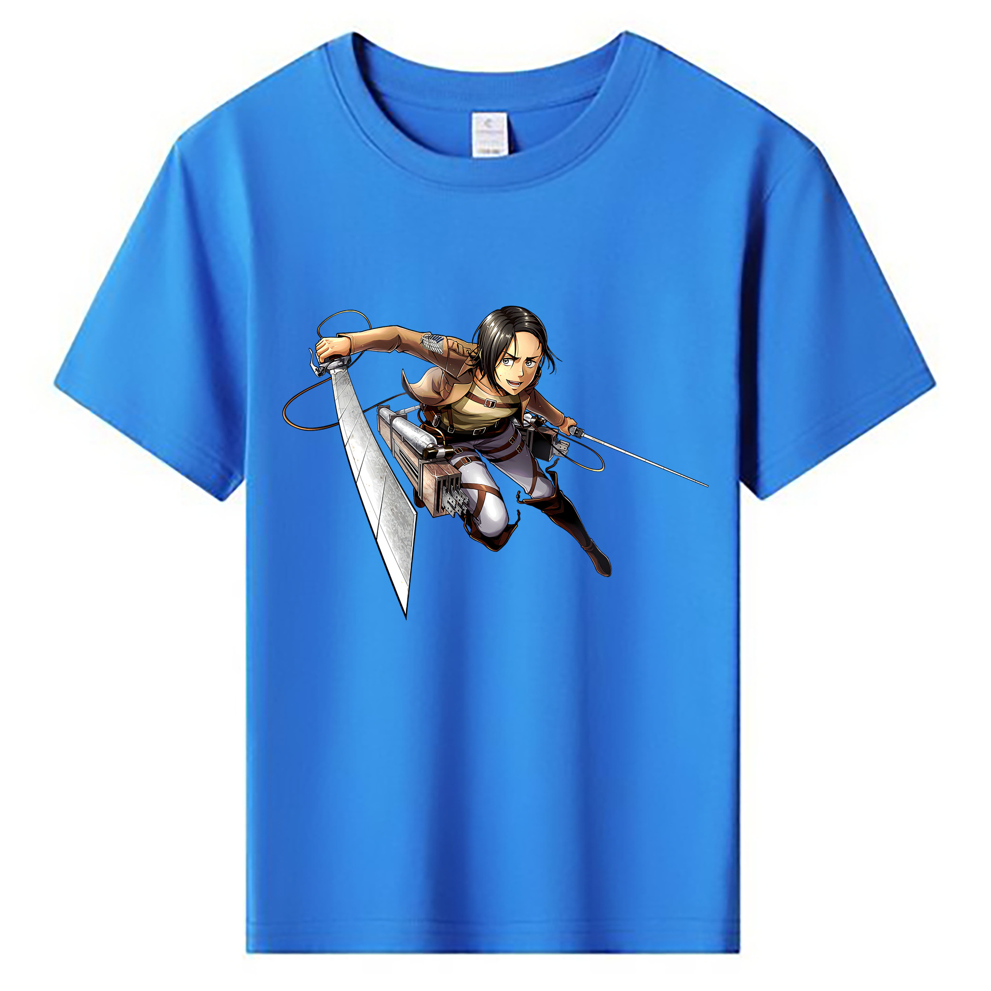 （画像用） 進撃の巨人 Attack on Titan 綿100％キッズTシャツ（フロントプリント）